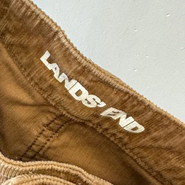 Lands End Womens Mid Rise Straight Corduroy Pants Camel Brown Size 6 Stretch - Image 8