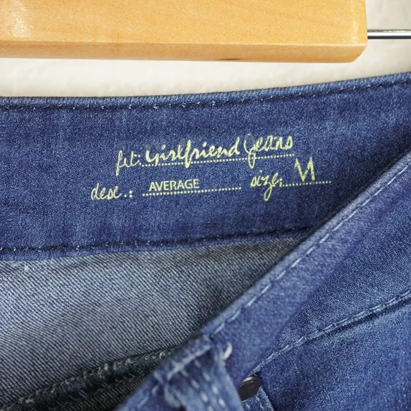 Hot in Hollywood Girlfriend Jeans Women Size M Blue Flare Leg Denim PA629616INV - Image 6