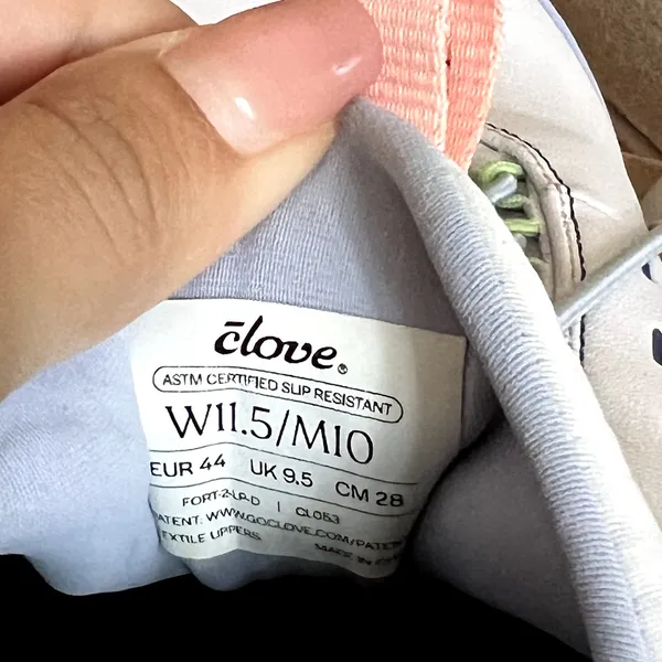 Clove Unisex Forte 2 Lilac Peach Melon Nursing Sneakers Size W 11.5 M 10 - Image 6