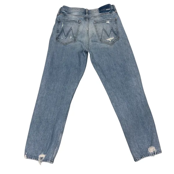 Mother Superior The Tomcat Distressed Straight Leg Ankle Jean in Confession Wash 28 - Image 6
