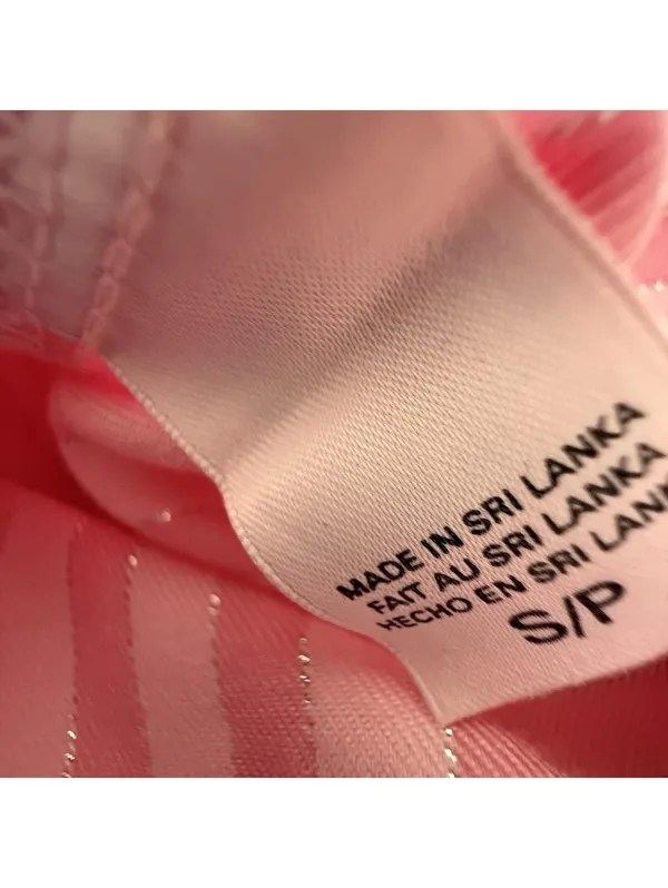 Victoria’s Secret Pink Striped PJ Pajama Sleep Romper Sz S Small - Image 7