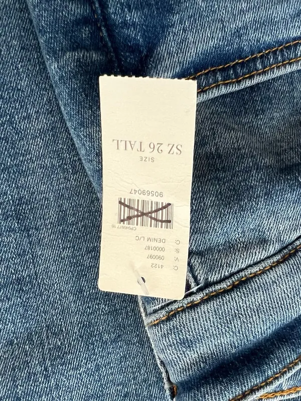 Anthropologie Pilcro Women’s Scotty High Rise Cuffed Straight Leg Jeans 26 Tall - Image 5