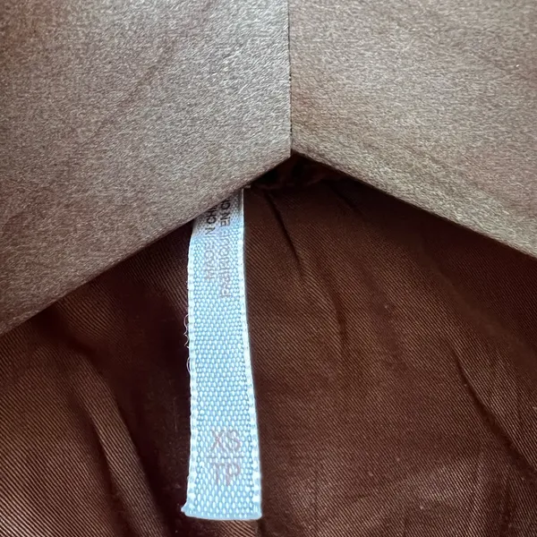 Free People Sherpa Teddy Pea Coat Oversized Burnt Orange Brown Jacket Cozy XS - Image 5