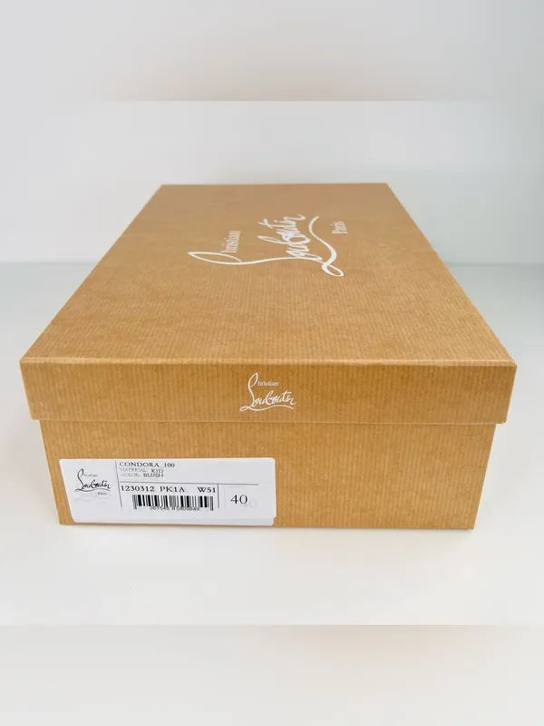 Christian Louboutin Condora 100mm Beige Leather Pumps Size EU 40 - Image 2