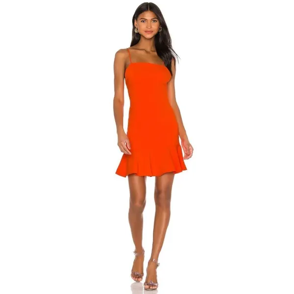 Elliatt Luster Sleeveless Mini Dress in Orange Small NWT - Image 2