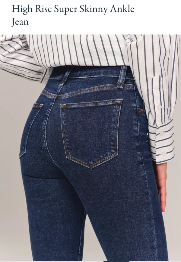 Abercrombie High-Rise Super Skinny Ankle Jeans - Image 6