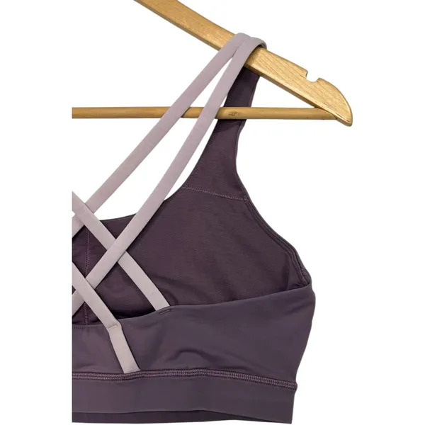 Lululemon Energy Sports Bra Womens 10 Purple Plum Strappy Activewear Yoga Gym - Image 7