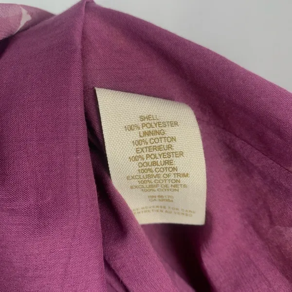Free People V Neck High Low‎ Midi Dress in Purple Floral Size 2 - Image 6