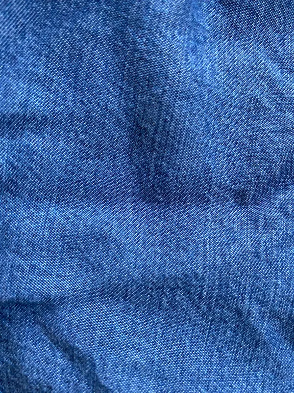 EXPRESS Chambray Denim Tie Back Crop Sz M - Image 6