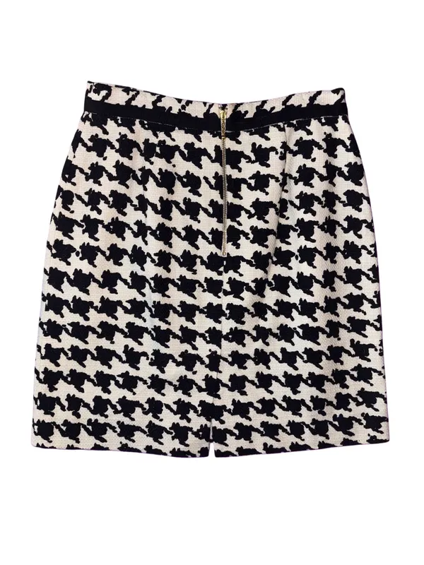 Kate Spade Black & White Houndstooth Skirt - Image 3