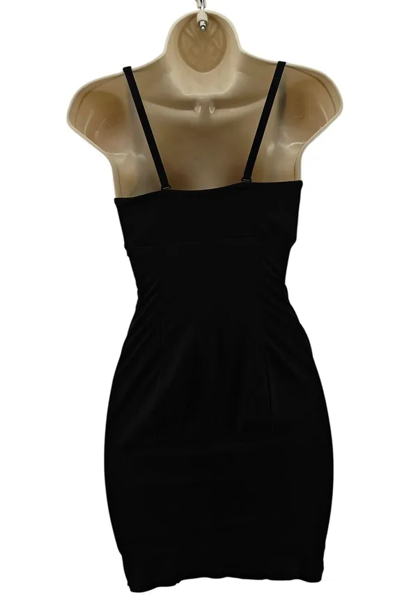 Maidenform Flexees Take Inches Off Shapewear Slip 2541 Black Medium - Image 4