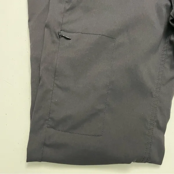 prAna Halle Pant Cargo Convertible Roll Up Stretch Zion Travel Hiking Grey Coal - Image 8