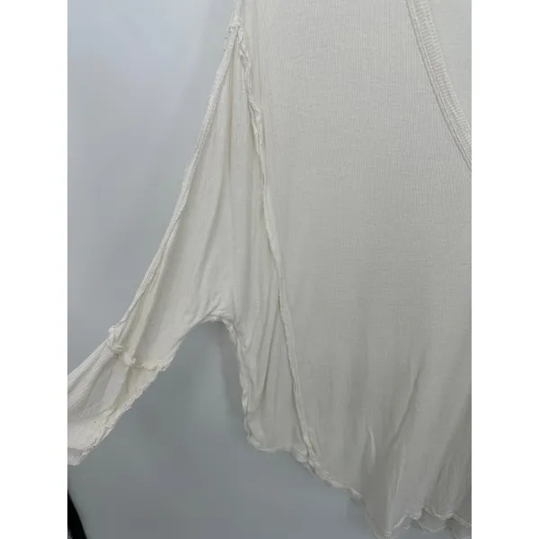 We the Free‎ White Golden Gate Tee Ribbed Women Sz S Oversized Boho Casual - Image 4