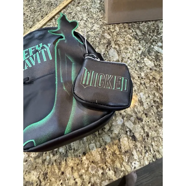 black and neon green Wicked "Defy Gravity" mini backpack Musical Broadway - Image 5