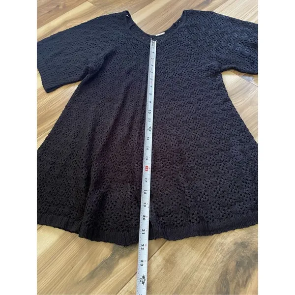 Crochet Black Tunic - Image 2