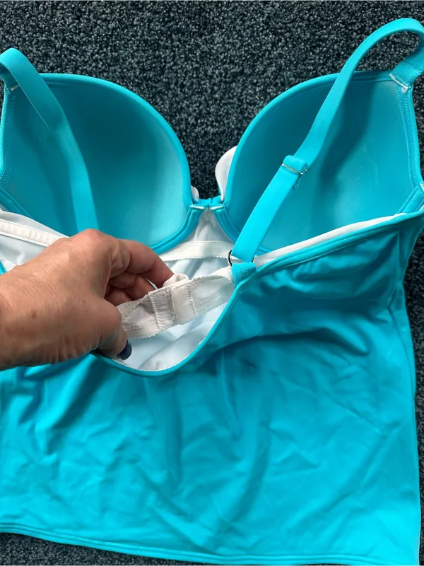 Freya bra bathing suit 34 DD full support flattering Blue Size undefined - Image 5