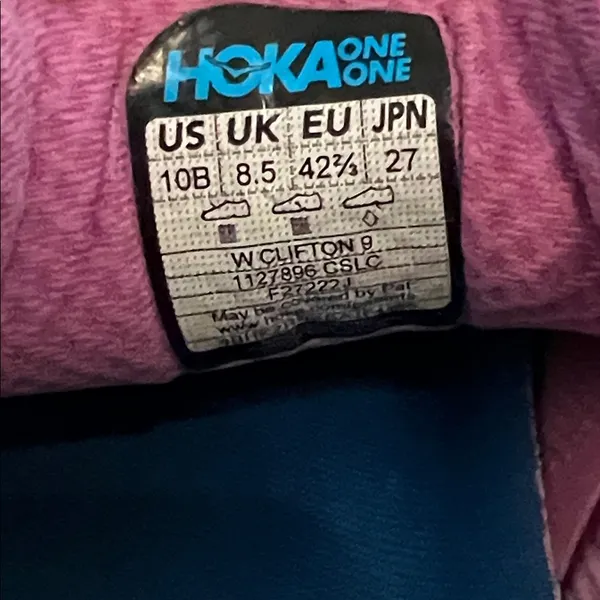 Hoka Clifton 9 Running Athletic Shoes in a pink Sz 10 Women's F27223D - Image 12