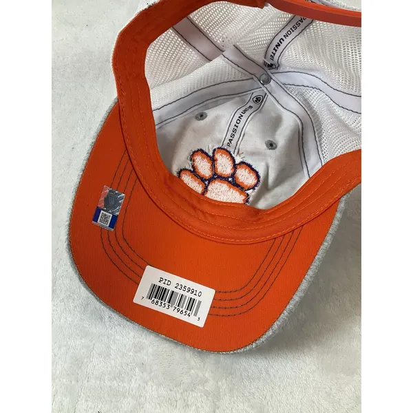 Clemson Tigers Top of the World Trucker Snapback Hat‎ Ladies Silver Sparkle NWT - Image 9