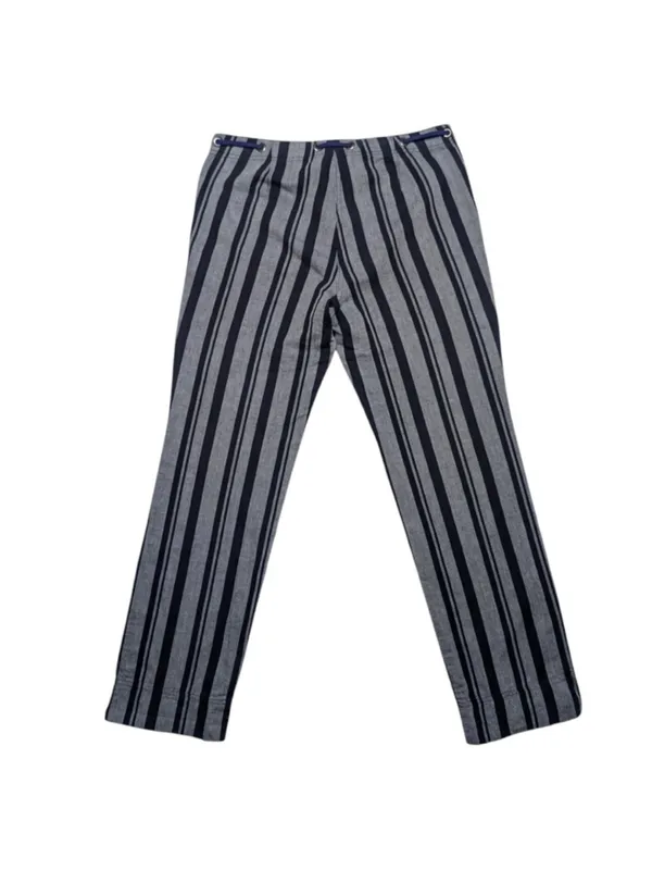 Brooks Brothers 346 Pants Women 14 Striped Wide Leg Linen Blend Casual - Image 4