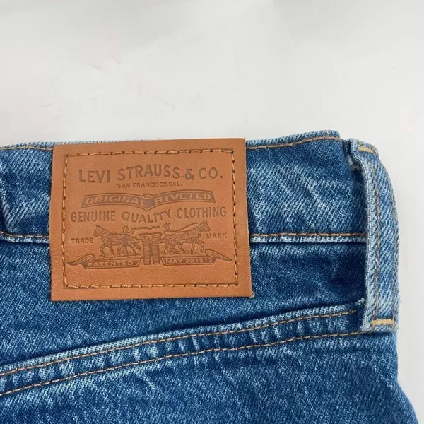 Levi's Women's Ribcage Straight Ankle Jeans Blue Denim Medium Wash‎ Size 18W - Image 4