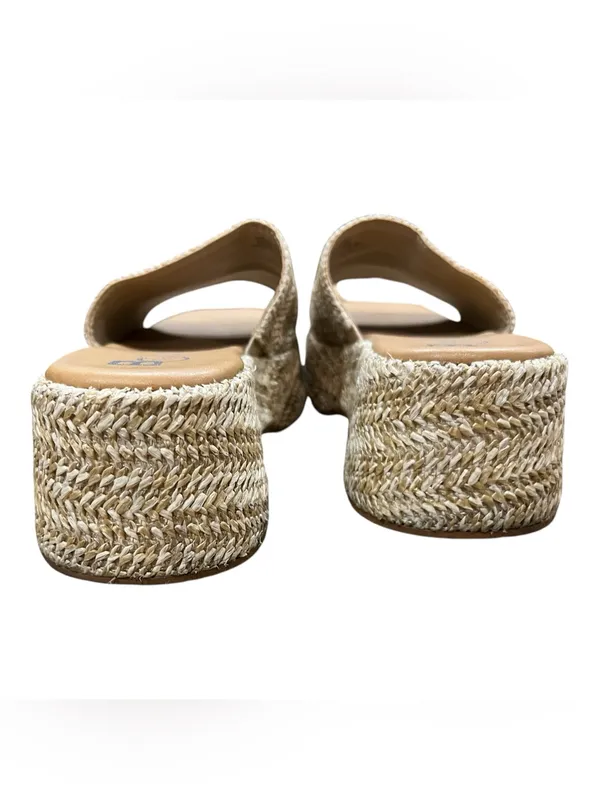 Seychelles Driftwood Raffia Platform Slide Sandals Size 8 EUC - Image 6