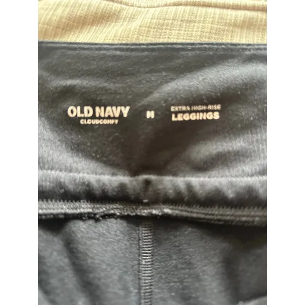 Old Navy Extra High-Waisted CloudComfy Jogger Leggings Black Size M - Image 7