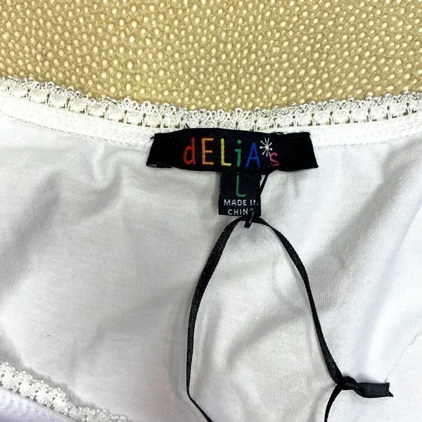 dELiA*s by Dolls Kill Pretty Fly Wrap Front Crop Top - Image 4