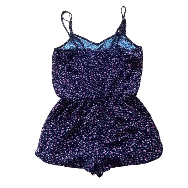 American Eagle Floral Strappy Boho Romper | S - Image 3