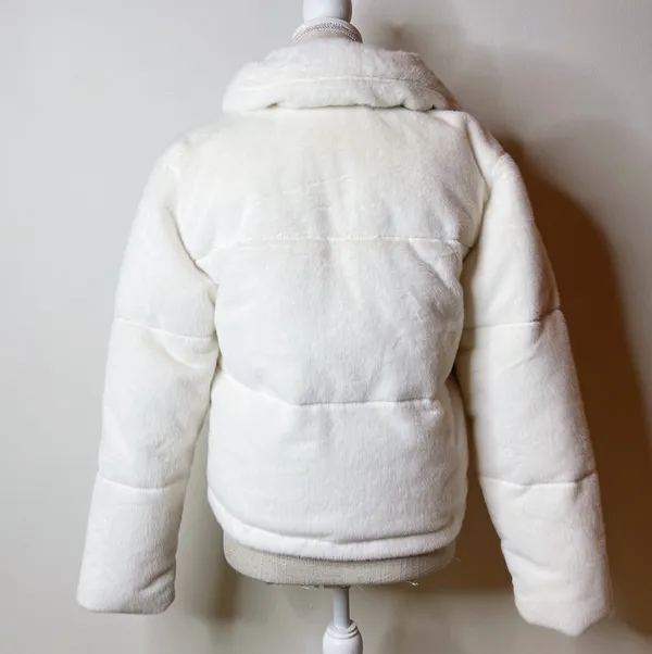 Abercrombie Faux Fur Mini Puffer - Image 4