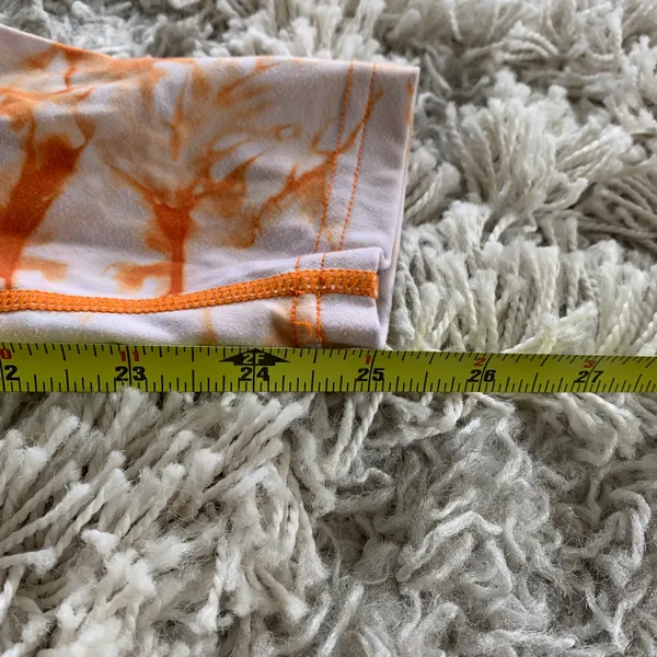 Balance Athletica Orange/White Tie Dye High Waisted Vitality Leggings - Image 10