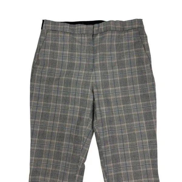 Zara Women Large Gray Career Pants Office Workwear Trousers Stretch‎ - Image 2