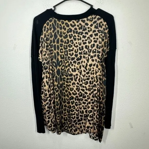 All Saints Black and Brown Crew Neck‎ Sweater - Image 6