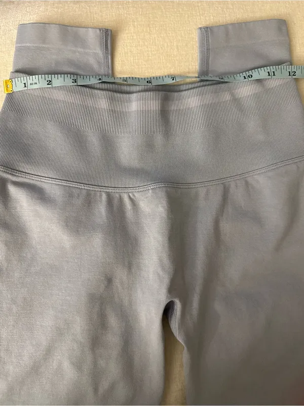 Buffbunny Grayish Blue High-Waist Seamless Leggings - Image 6