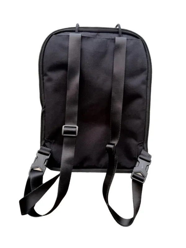 Nike Black Backpack with Front Pocket and Adjustable Straps - Image 2