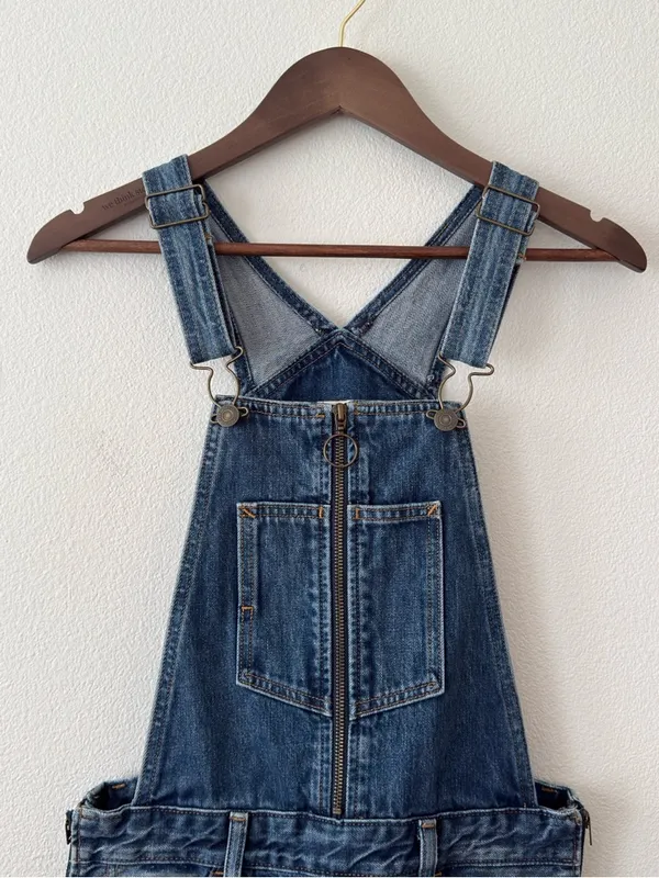 Levi’s Orange Tab Front Zip Overalls 28 - Image 8