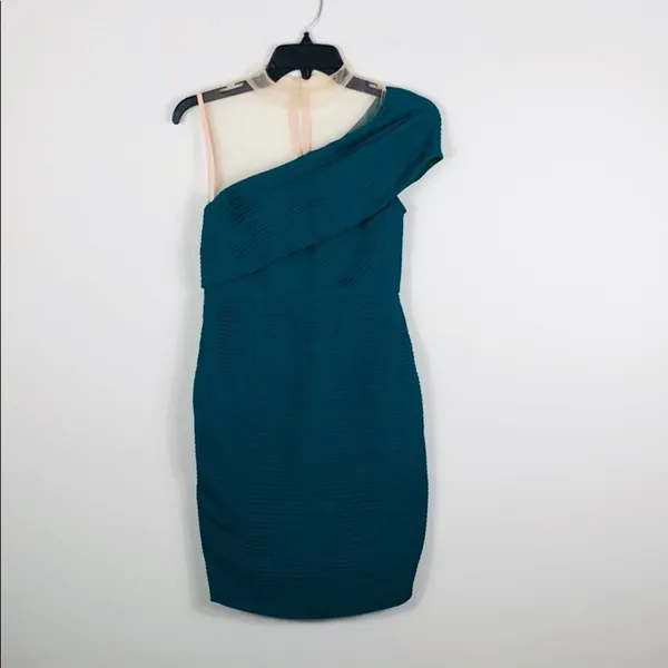 Aijek Toga Dress Green Revolve - Image 5