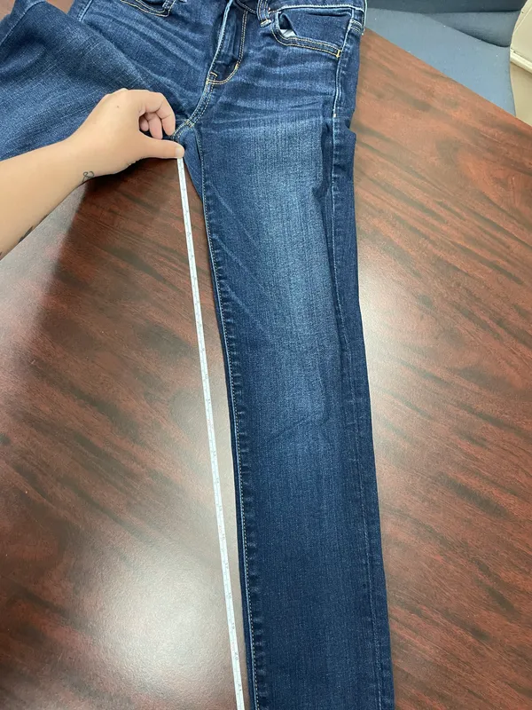 American Eagle Next Level Stretch Dark Wash Jeggings Size 0 Denim Jeans - Image 9