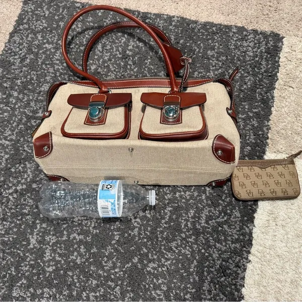 Elegant Brown and Tan Men's Bag - Image 8