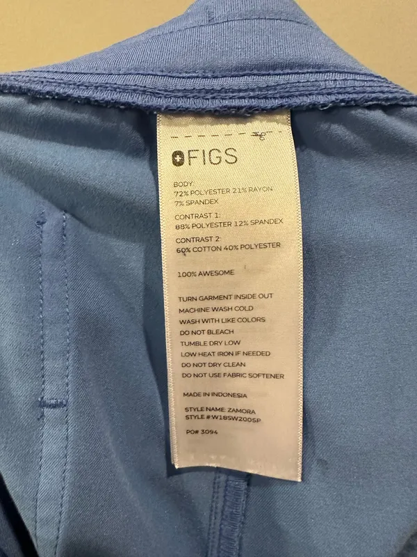 FIGS Zamora Jogger Scrub Pants Ceil Blue - Image 11