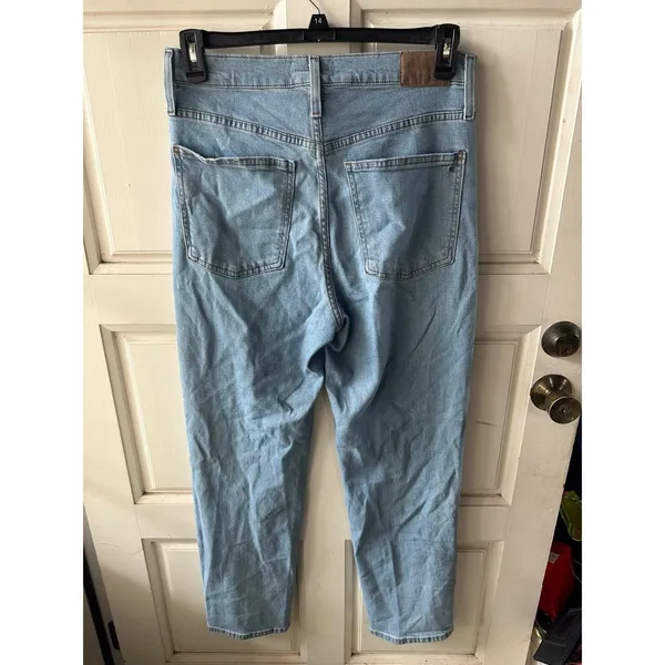 Madewell Light Wash The Perfect Vintage Straight Stretch Denim Jeans 30 - Image 3