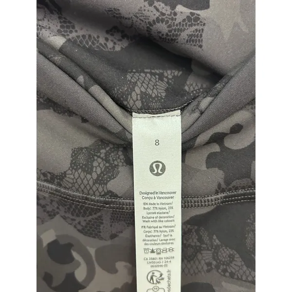 Lululemon Wunder Train High-Rise Tight 28" Hidden Heritage Lace Black Multi 8 - Image 8