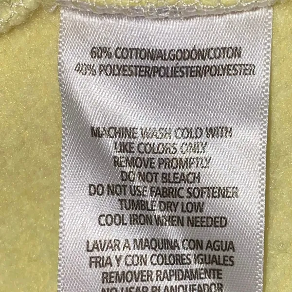 Calvin‎ Klein Performance Sweatshirt XL Distressed Yellow Athleisure Crewneck - Image 5