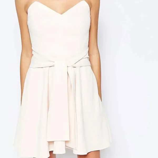 Keepsake Get Free Strapless Mini Dress Size Medium White - Image 4