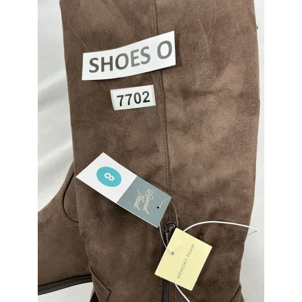 Womans New Universal Thread Patsy Knee High Western Style Boots Sz 8 Chocolate - Image 4