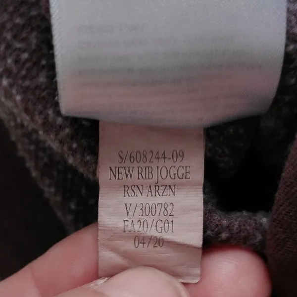 Old Navy Raisin Arizona Burgundy‎ Fleece Rib Trim Joggers Sweatpants Small - Image 5