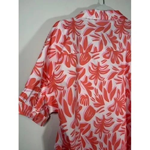 MICHELLE MCDOWELL Dani Shirt Dress NEW Orange Pink‎ Floral Button Front Resort - Image 5