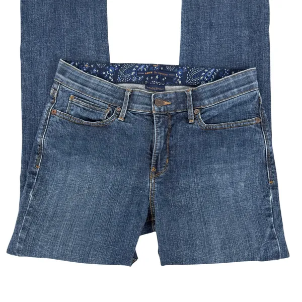 Levi's Straight 525 Jeans Women 29x31 Blue Perfect Waist Mid Rise Minimalist - Image 4