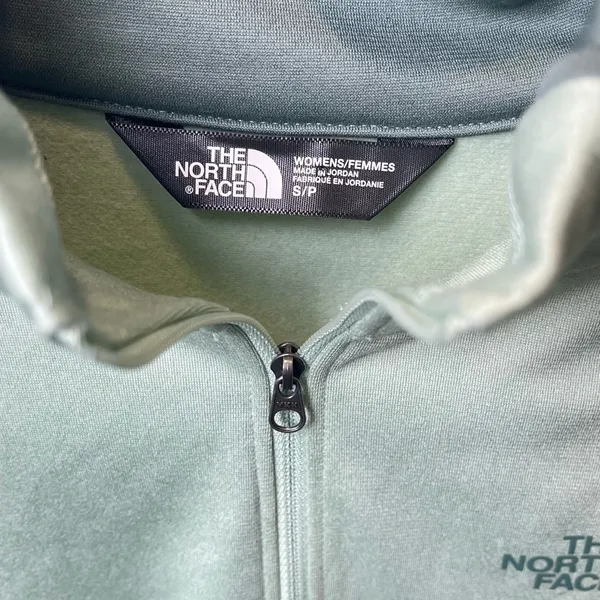 The North Face Women's Green Colorblock Glacier 1/4 Zip 2 Tone Pullover Size S‎ - Image 4