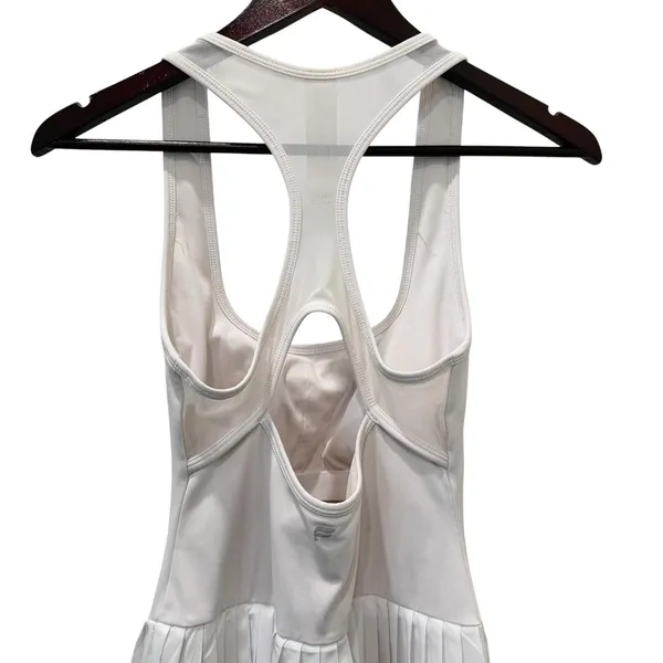 Fabletics Dress Womens Small White Tank Pleated Tennis Skater Racerback Athletic - Image 6