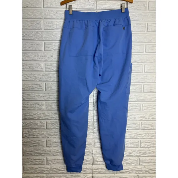 Fabletics Scrub Joggers Womens Small Blue Excellent 6-Pocket Cargo Medical Pants - Image 8